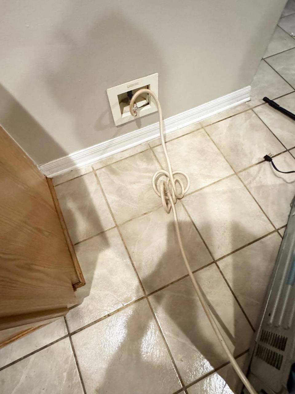 Tile floor · Move-out — after cleaning